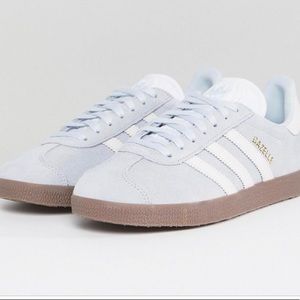 Adidas gazelle sneaker 9.5 light blue suede NEW
